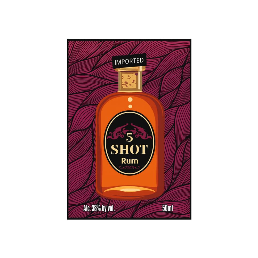 Ron importado en bolsa 5 Shot (50 ml / 1.8 floz) - Miniatura 4