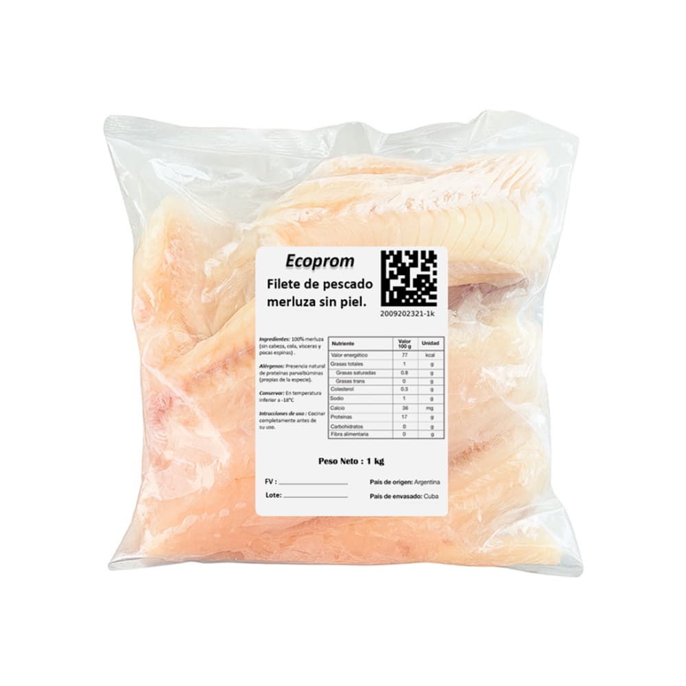 Filete de merluza sin piel Ecoprom (1 kg / 2.2 lb) - Miniatura 2