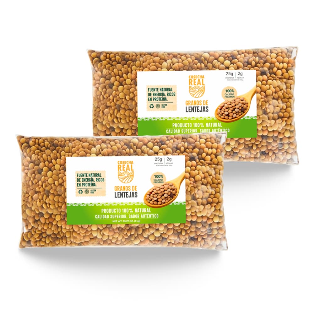 Lentejas Cosecha Real (2 x 1 kg / 2.2 lb) - Imagen 1