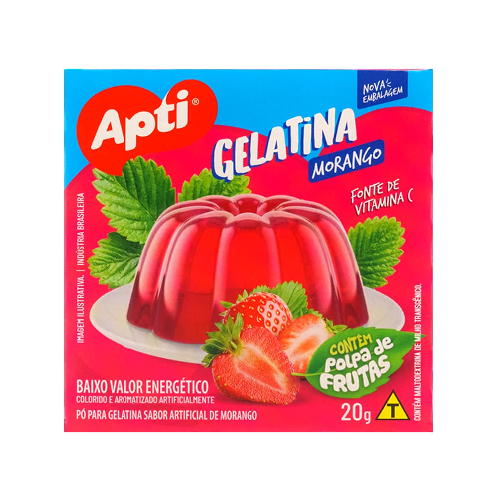 Gelatina sabor fresa Apti (20 g / 0.7 oz) - Miniatura 2