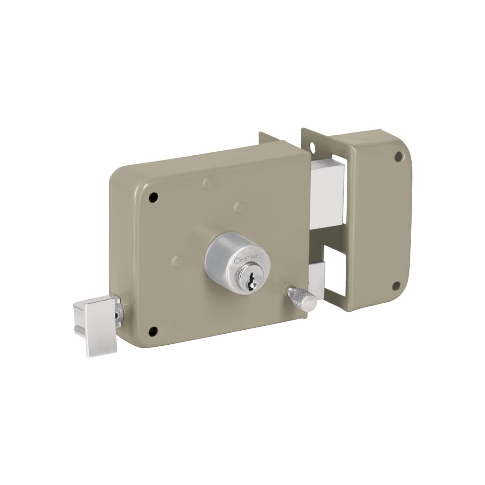 Cerradura de sobreponer derecha Hermex CS-75DP - Imagen 1