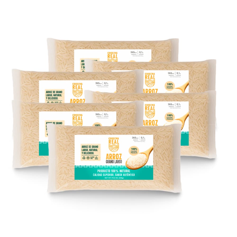Arroz de grano largo Cosecha Real (6 x 500 g / 1.1 lb) - Imagen 1