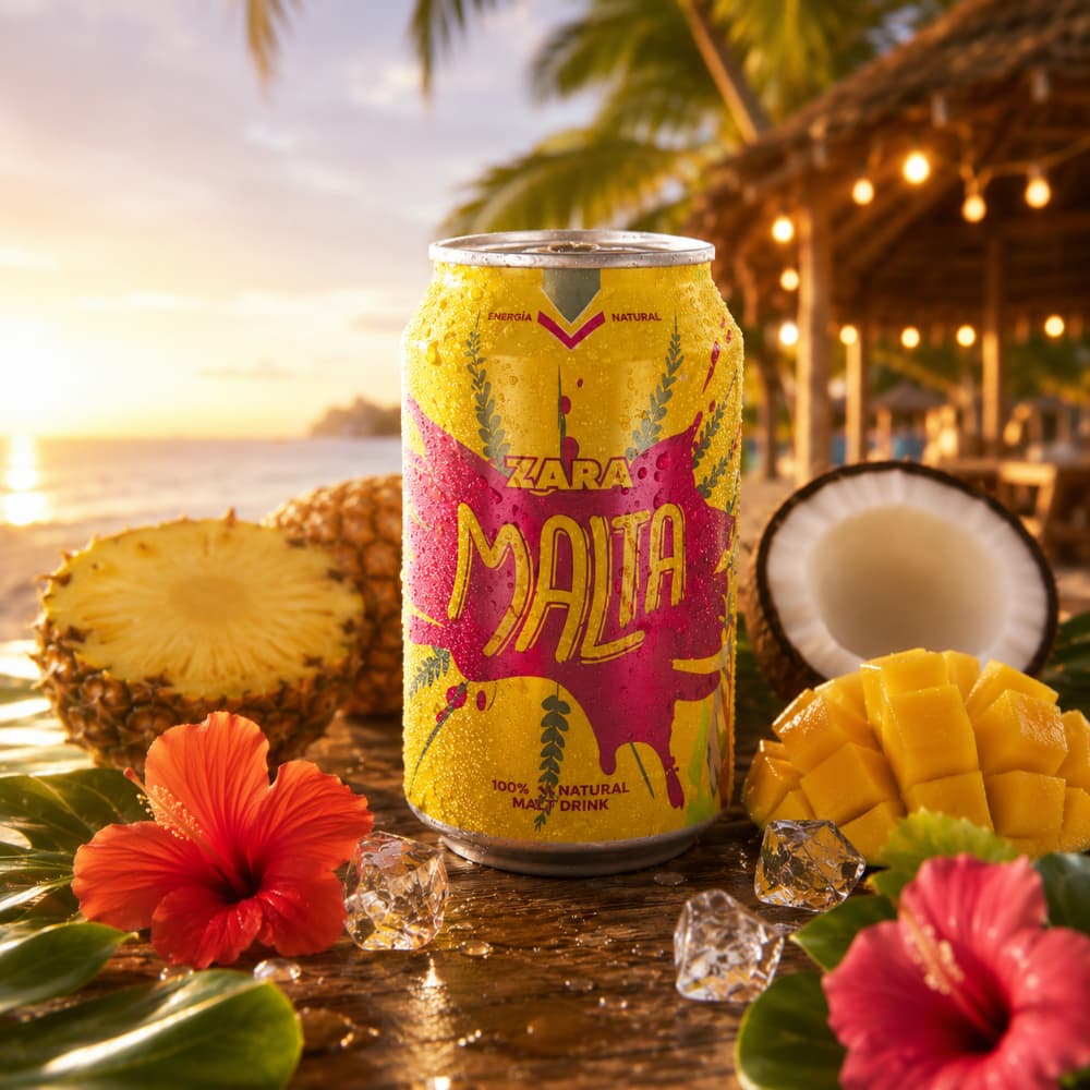 Bebida de malta sin alcohol Kara (12 x 330 ml) - Miniatura 3