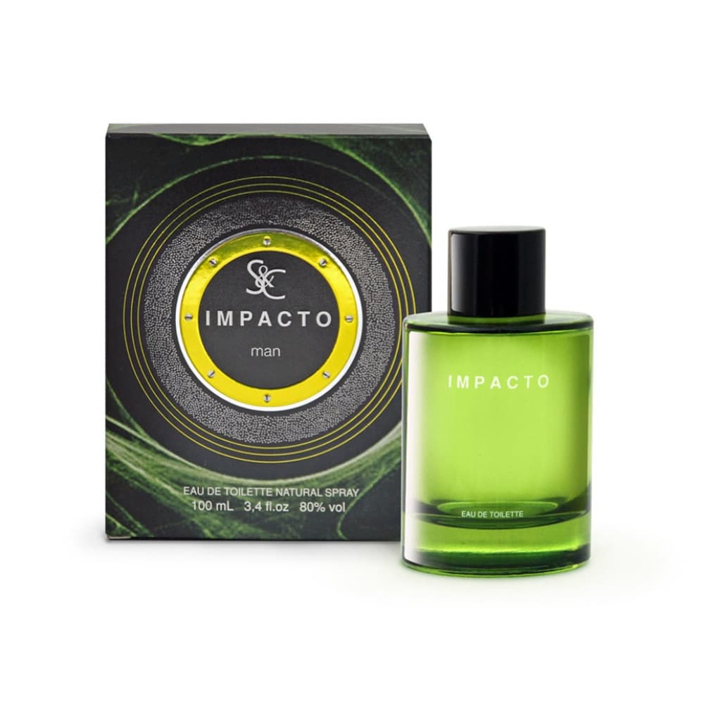 Agua de tocador para hombres Impacto S&C (100 ml / 3.4 fl oz) - Imagen 1