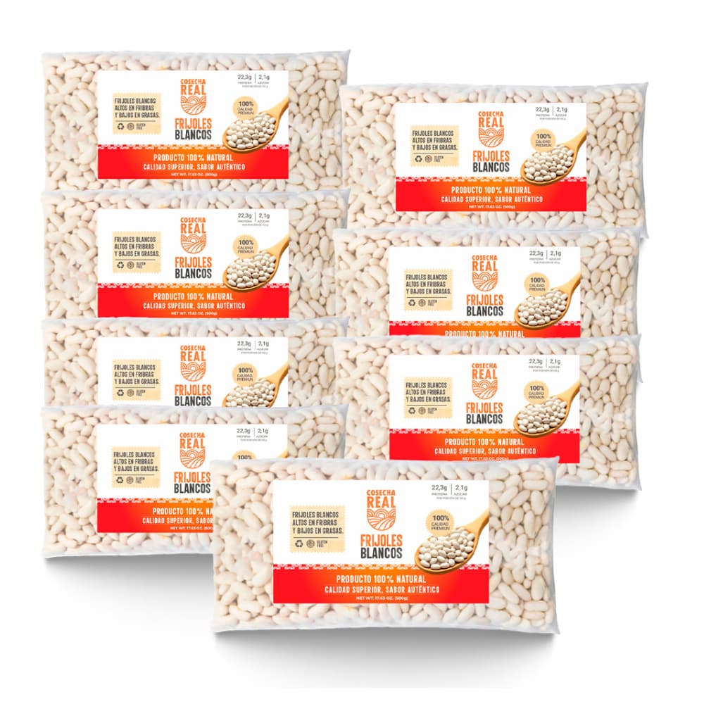 Frijoles blancos Cosecha Real (8 x 500 g / 1.1 lb) - Imagen 1