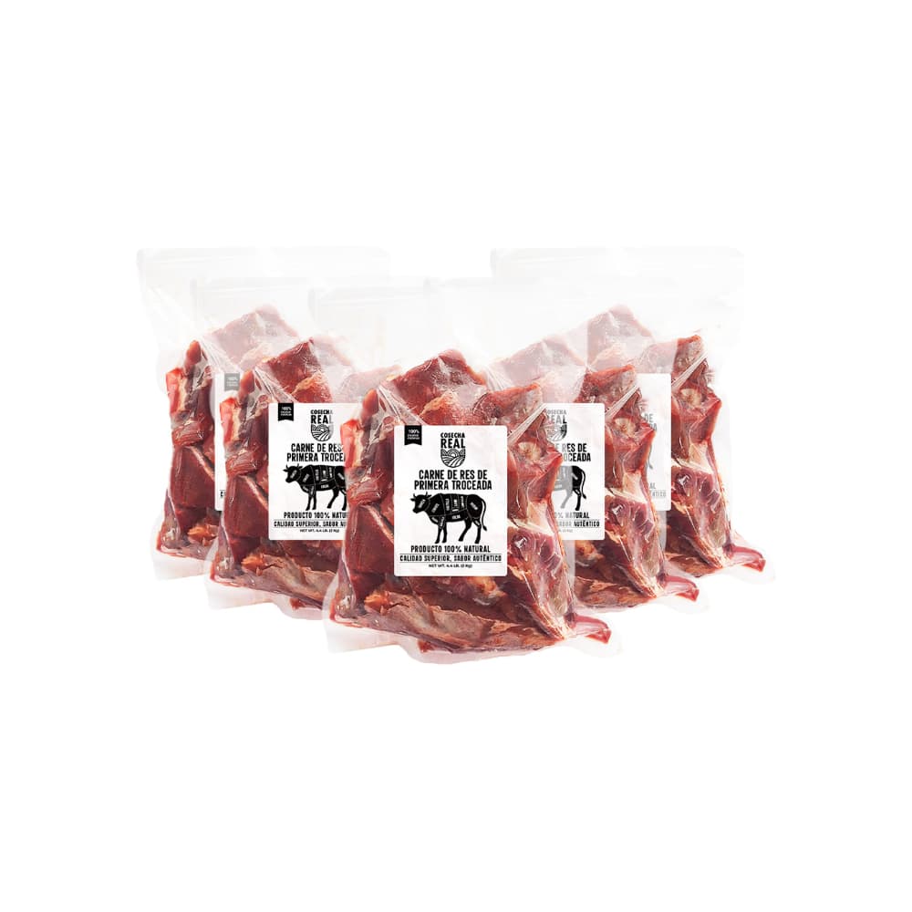 Carne de res de primera troceada Cosecha Real (5 x 2 kg / 4.4 lb) - Imagen 1