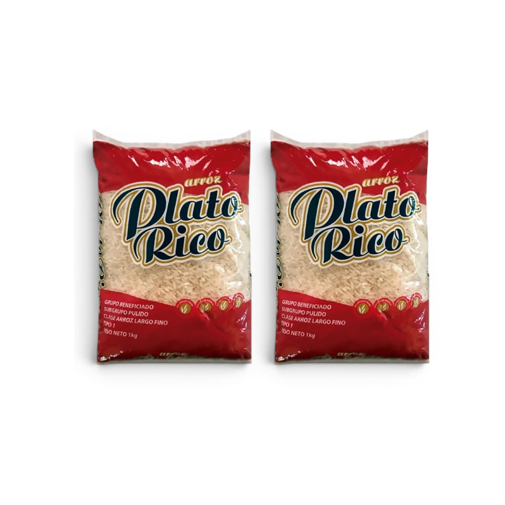 Arroz Plato Rico (2 x 1 kg / 2.2 lb) - Imagen 1
