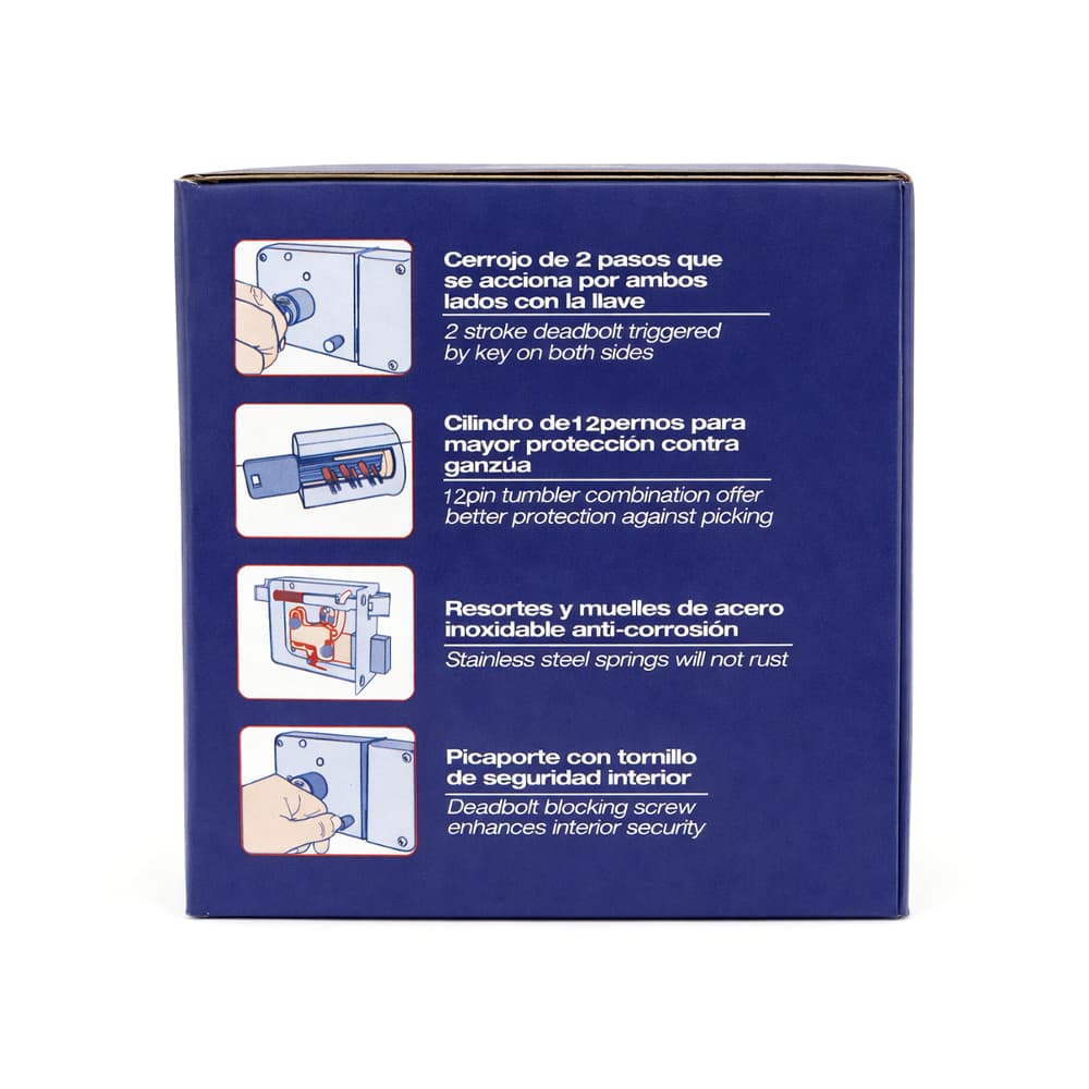 Cerradura de sobreponer función instala fácil 22CS Lock - Miniatura 3