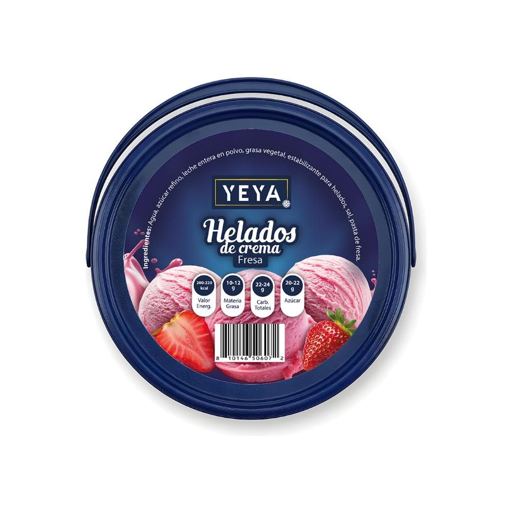 Helado de crema sabor a fresa YEYA (4 L) - Miniatura 2
