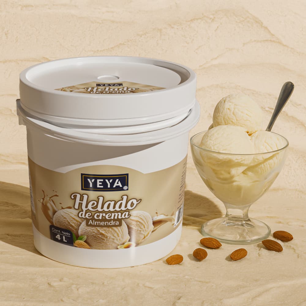 Helado de crema sabor almendra YEYA (4 L) - Miniatura 4