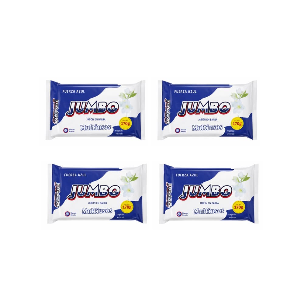 Jabón en barra para lavar ropa Fuerza Azul Jumbo (4 x 170 g / 5.99 oz) - Miniatura 1