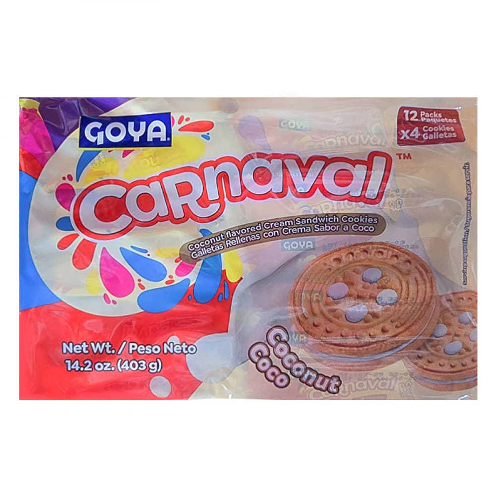 Galletas rellenas con crema sabor a coco Carnaval Goya (403 g / 14.2 oz) - Miniatura 4