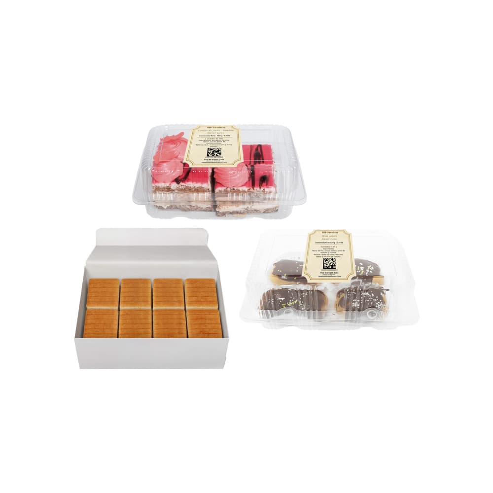 Sweet Love No.14: Lonjas de fresa - bombón + Masarreal de guayaba + Mini eclairs - Imagen 1