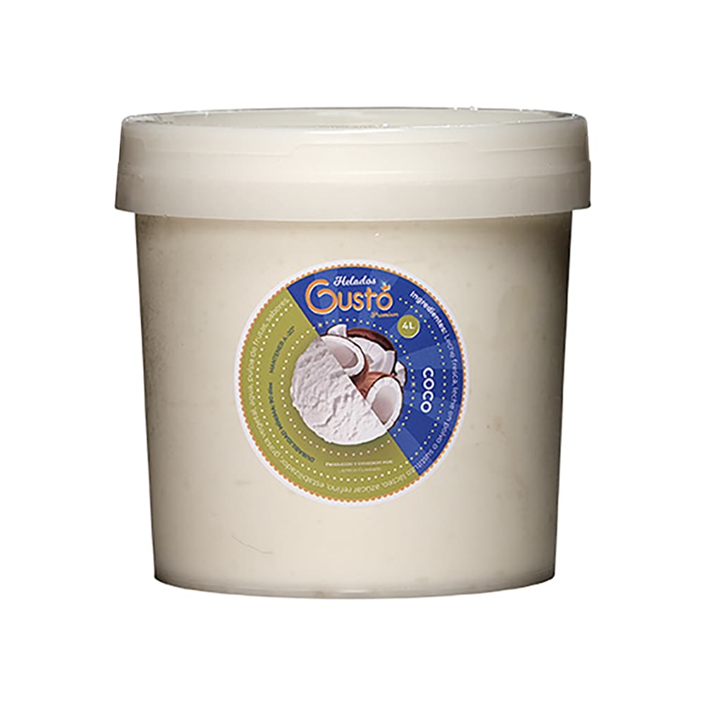 Helado Premium de coco Gustó (4 L) - Miniatura 4