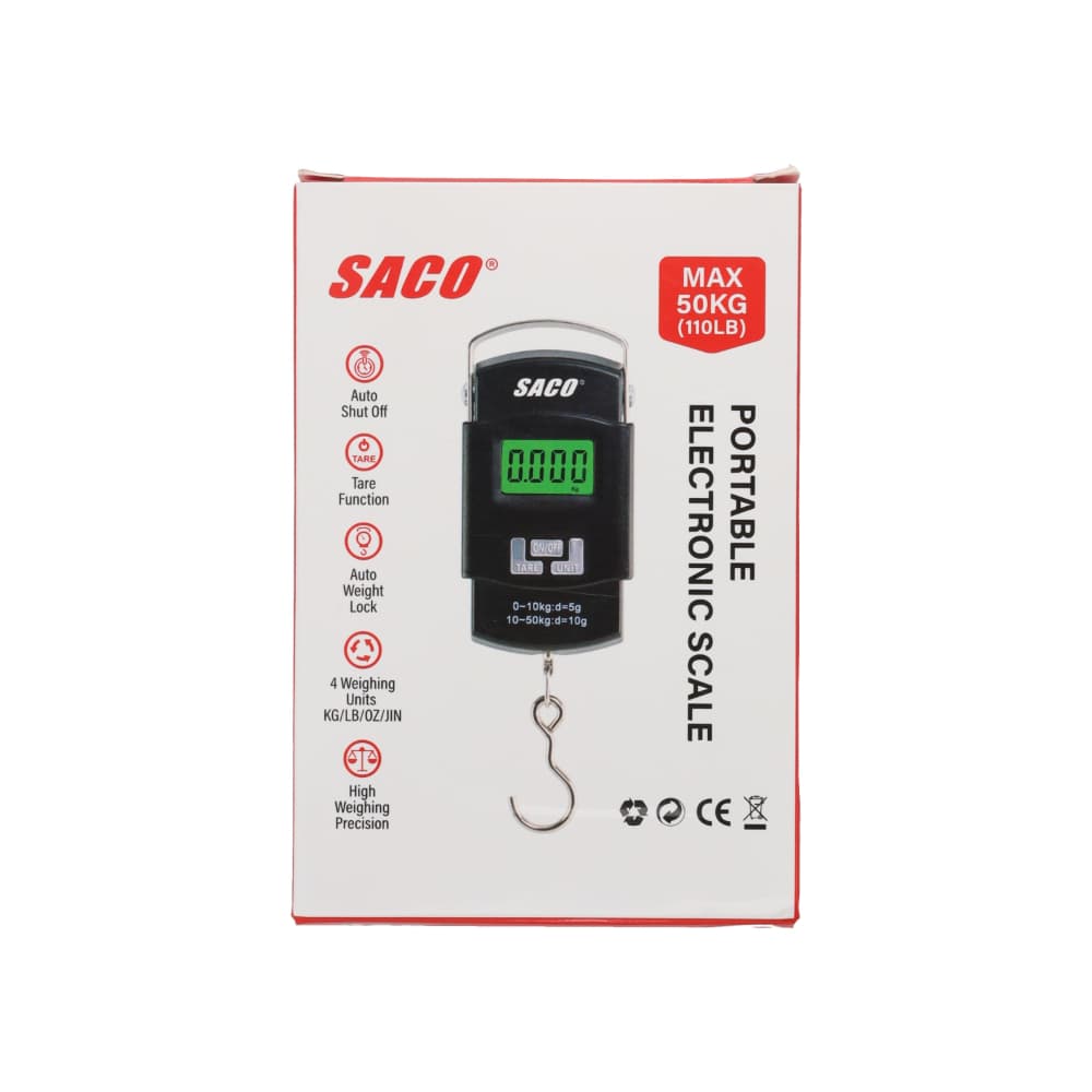 Balanza - pesa - electrónica portátil Saco FR-33887 - Miniatura 2