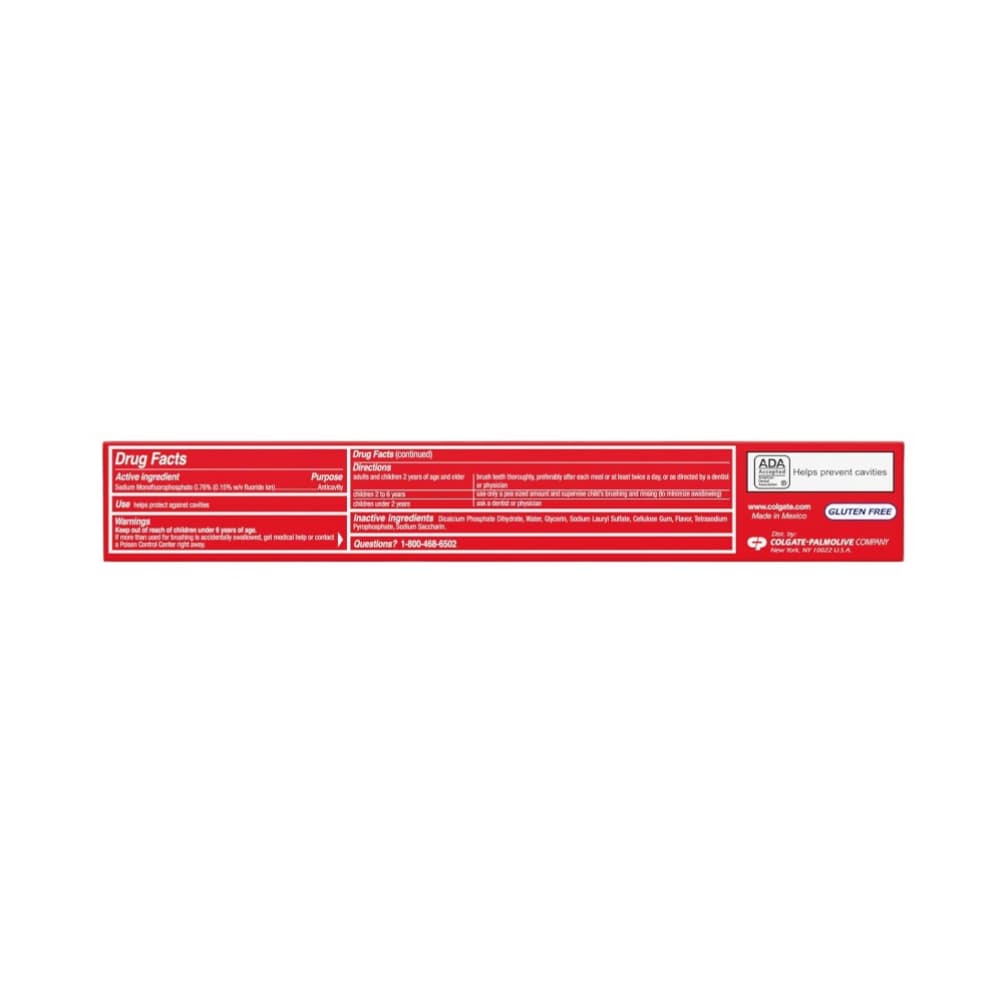 Pasta de dientes con flúor para protección contra caries Colgate (113 g / 4 oz) - Miniatura 4