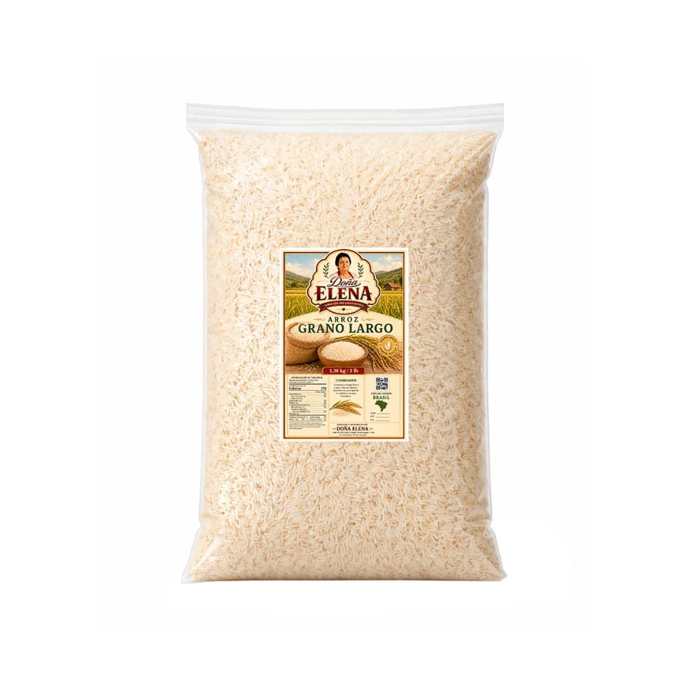 Arroz grano largo Doña Elena (1.36 kg / 3 lb) - Miniatura 1