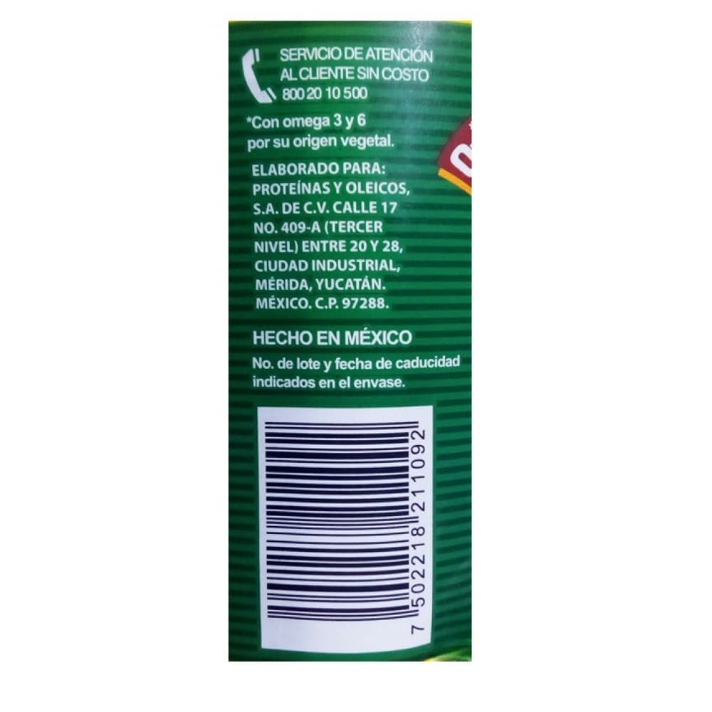 Aceite puro de soya Hysa (1 L) - Miniatura 4