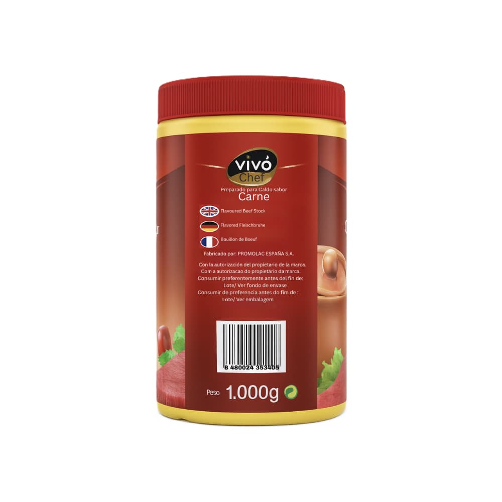 Caldo sabor carne Vivó Chef (1 kg / 2.2 lb) - Miniatura 2