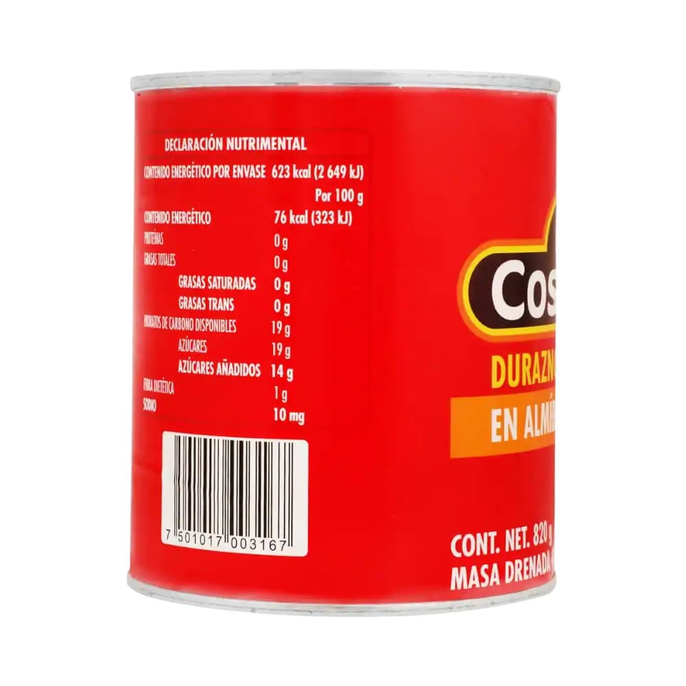Duraznos en almíbar La Costeña (820 g / 1.80 lb) - Miniatura 2