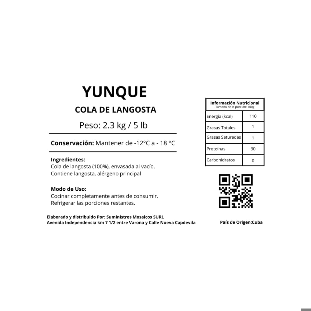 Colas de langosta Yunque (2.3 kg / 5 lb) - Miniatura 3