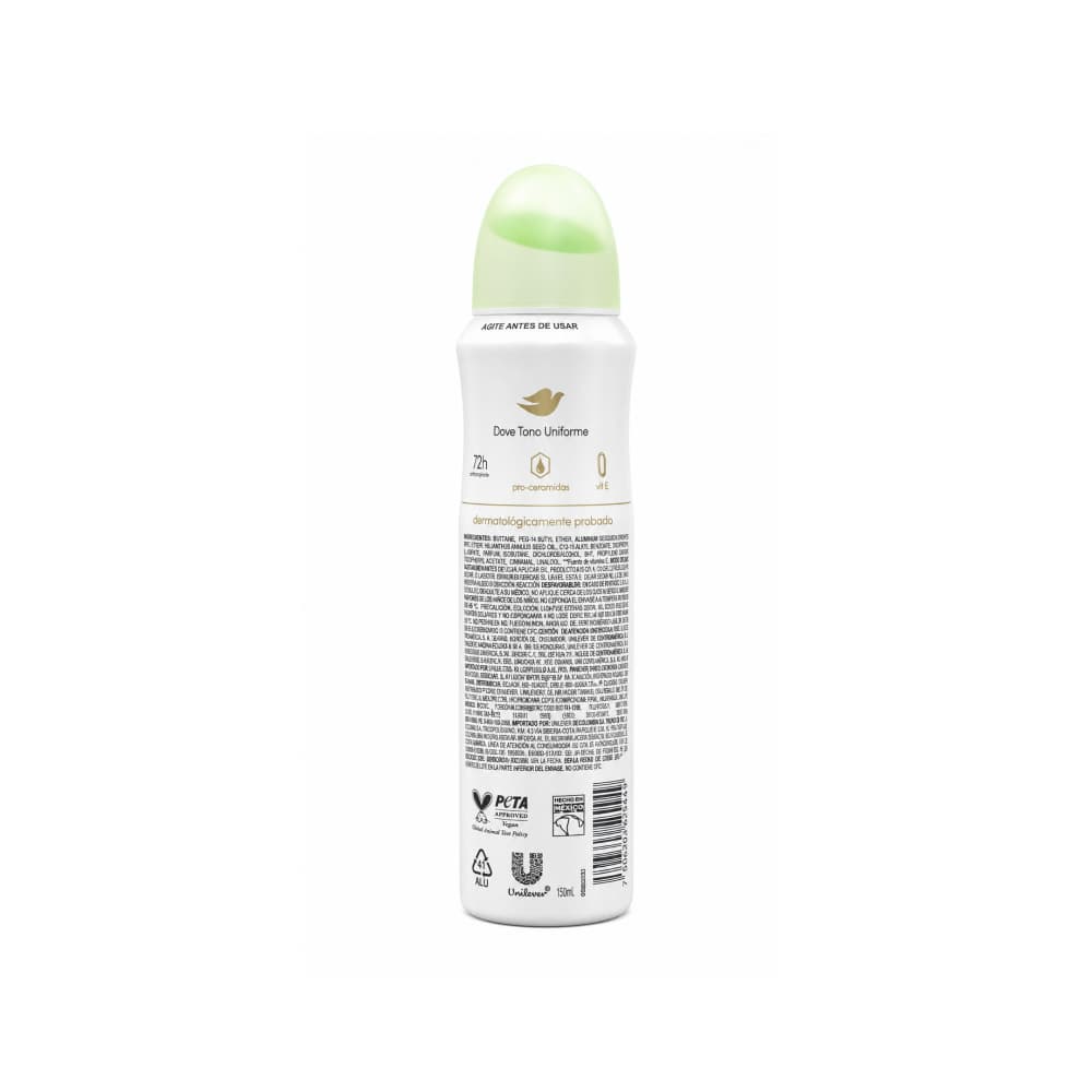 Desodorante antitranspirante en aerosol tono uniforme de jazmín y frambuesas Dove (150 ml) - Miniatura 2