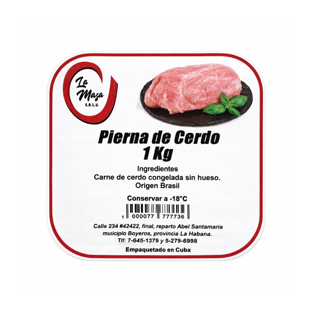Pierna de cerdo en filetes sin hueso La Masa (1 kg / 2.2 lb) - Miniatura 3