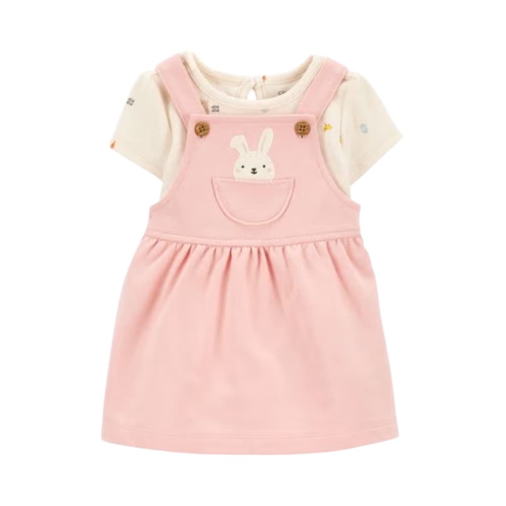 Conjunto de body y jersey de conejito de 2 piezas para bebé Carter´s (Talla 24 meses) - Imagen 1