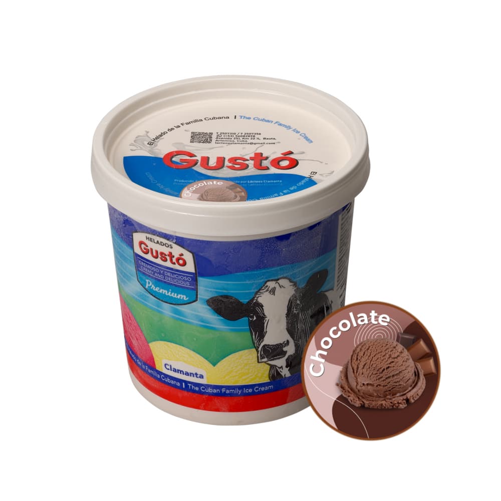 Helado Premium de chocolate Gustó (1 L) - Imagen 1