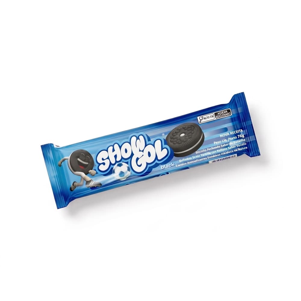 Galletas rellenas con crema sabor vainilla Show Gol (6 x 76 g / 2.68 oz) - Miniatura 2