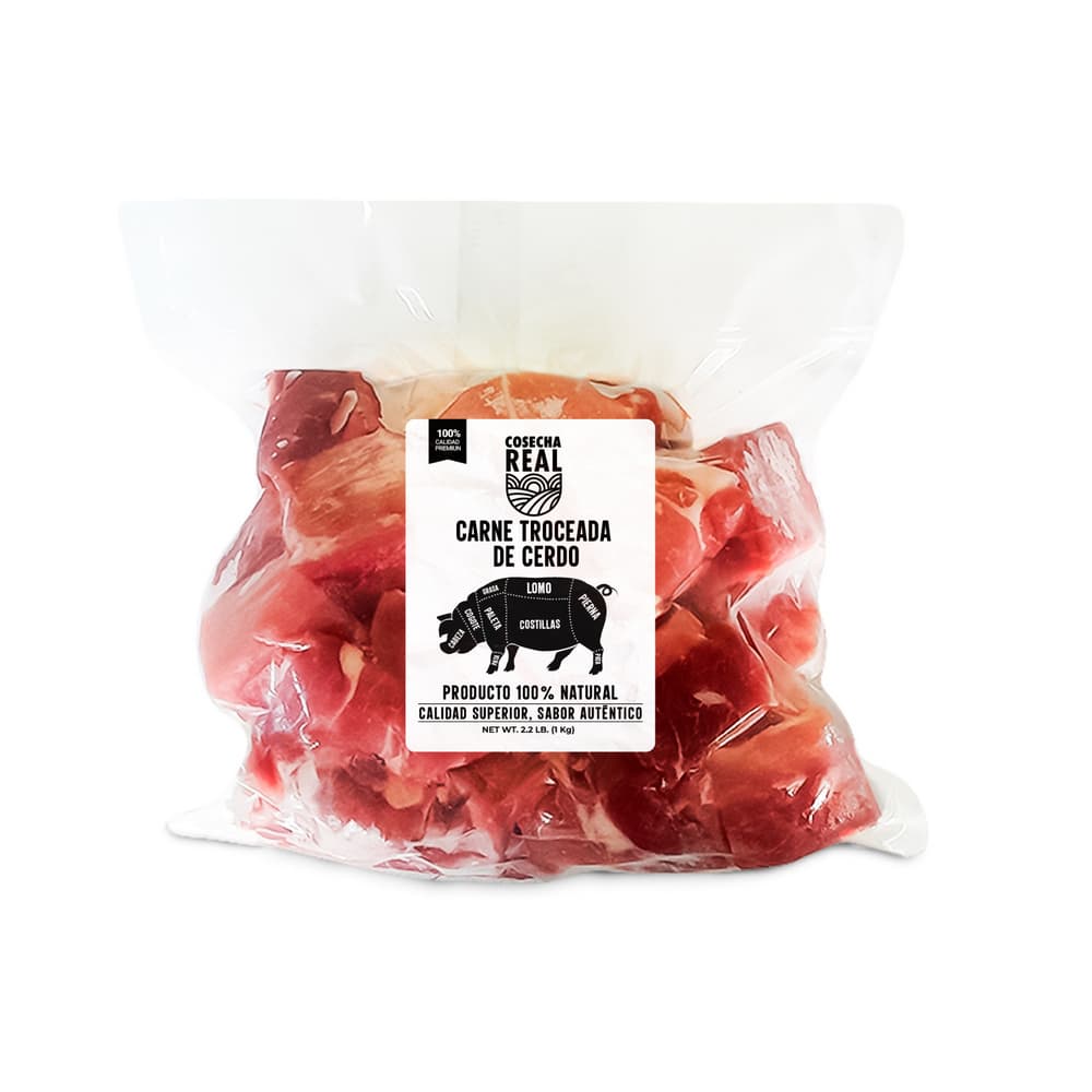 Carne troceada de cerdo Cosecha Real (1 kg / 2.2 lb) - Miniatura 2