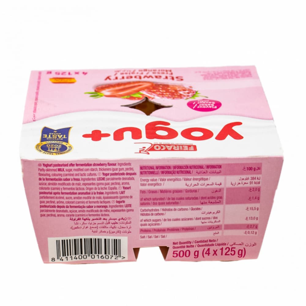 Yogur pasteurizado sabor a fresa (16 x 125 g) - Miniatura 3