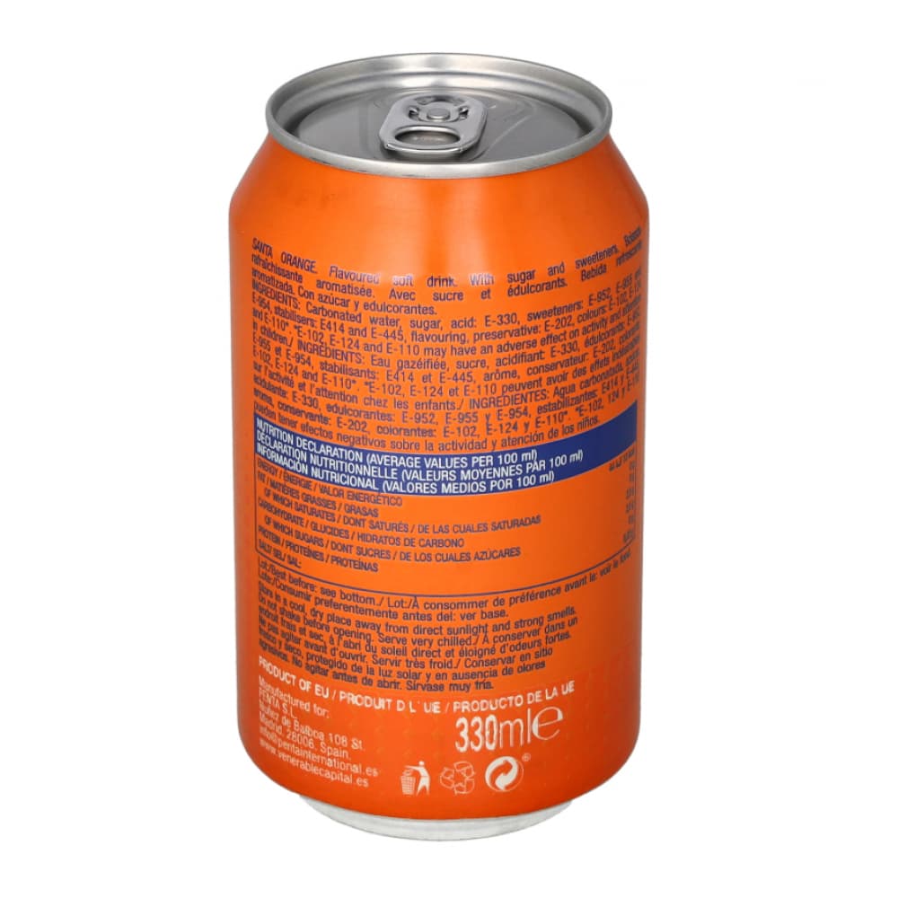 Refresco gaseado de naranja Santa (6 x 330 ml) - Miniatura 3