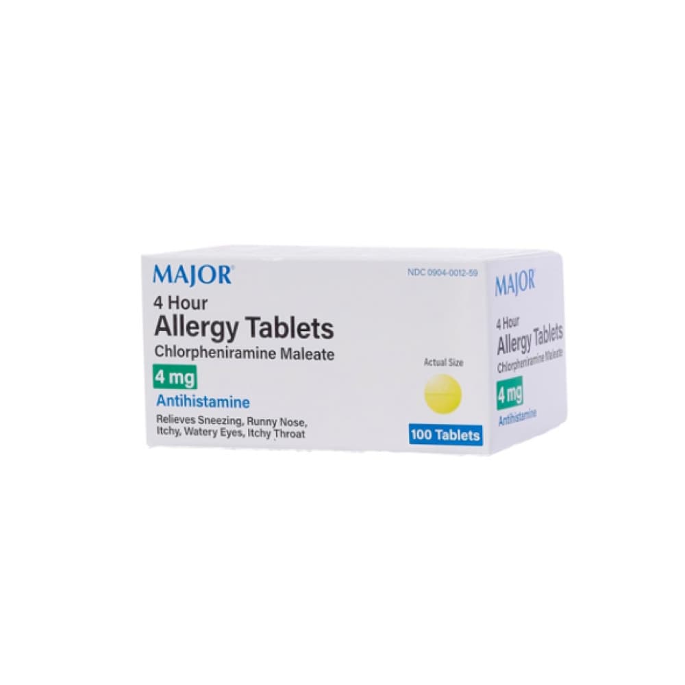 Maleato de clorfeniramina 4 mg Major (100 tabletas) - Miniatura 2