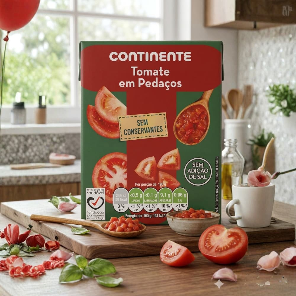 Tomates troceados Continente (380 g / 13.4 oz) - Miniatura 3
