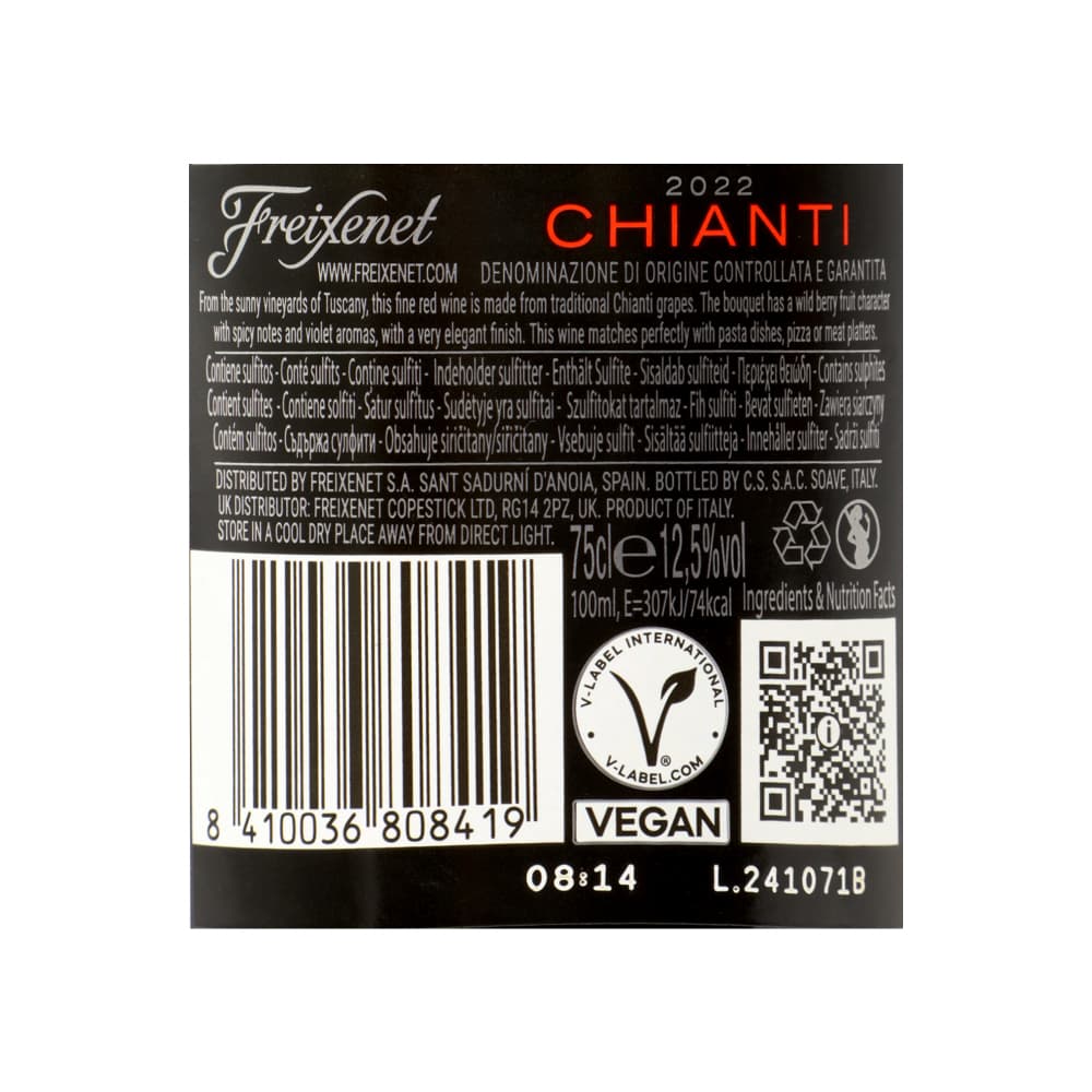 Vino tinto Chianti Freixenet (750 ml) - Miniatura 6