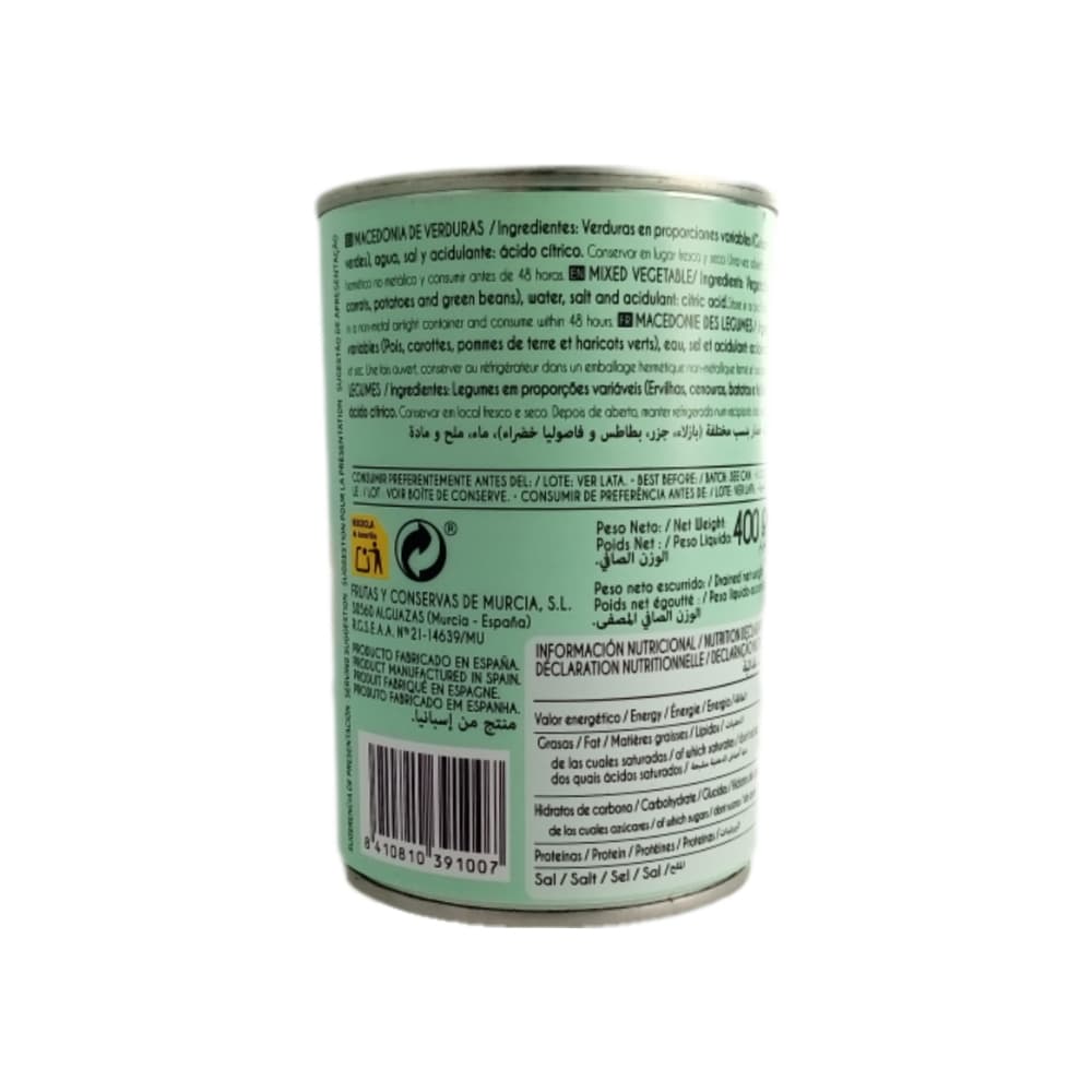 Macedonia de verduras Mocitos (400 g / 14.1 oz) - Miniatura 3