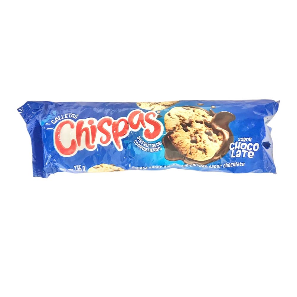 Galletas sabor vainilla con chispas sabor chocolate Chispas (135 g / 4.76 oz) - Imagen 1