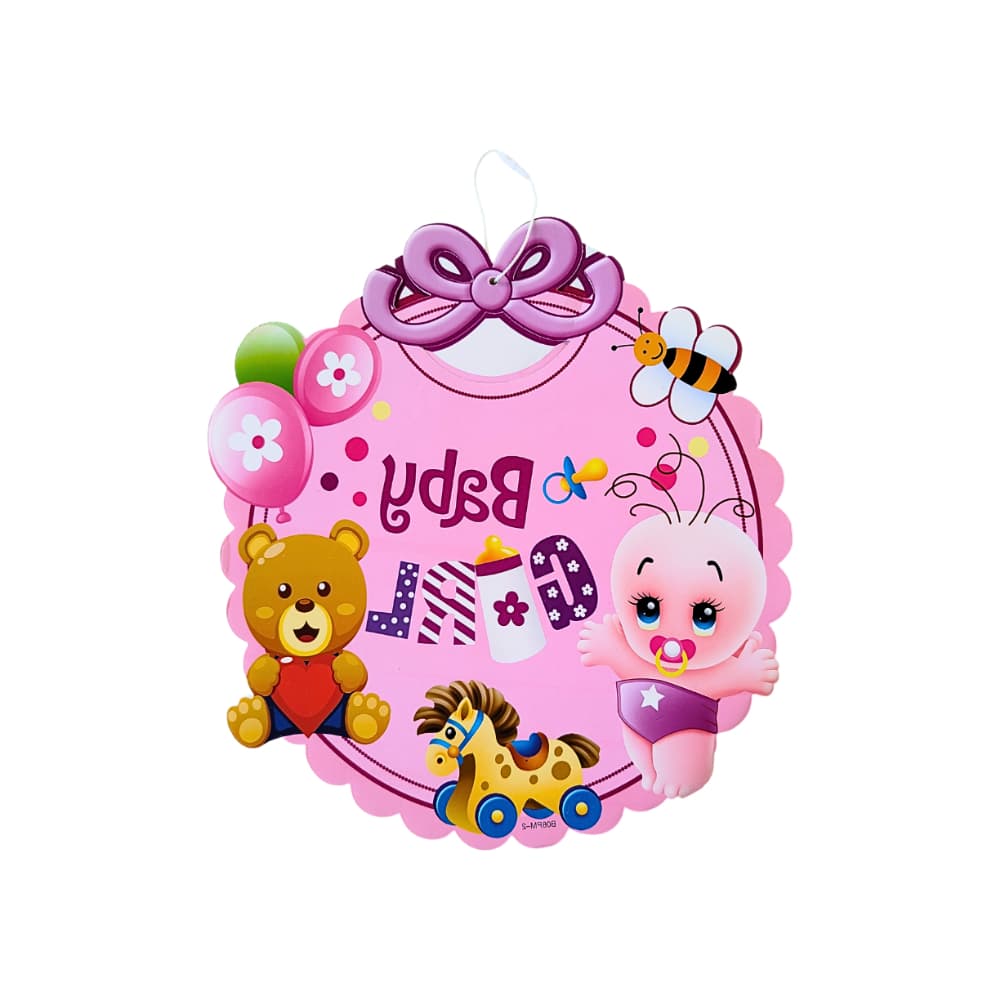 Colgante rosado para decorar la fiesta de la bebé Gutza - Miniatura 4