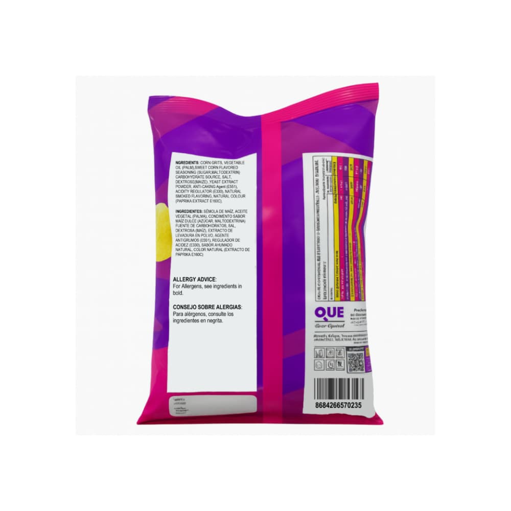 Chips de maíz con sabor a maíz dulce Que (65 g / 2.29 oz) - Miniatura 2