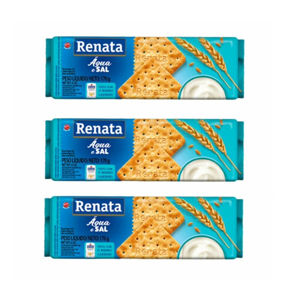 Galleta con agua y sal Renata (3 x 170 g ) - Imagen 1