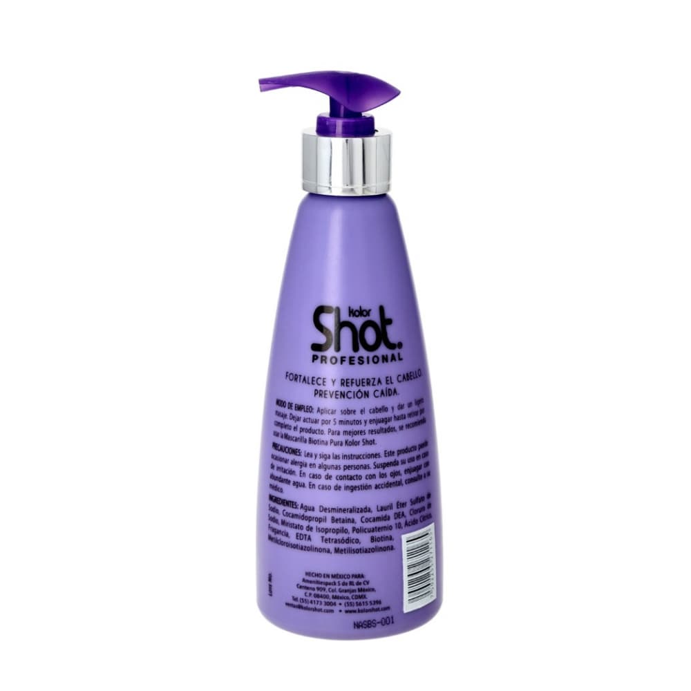 Champú fortificante biotina pura Kolor Shot 300 ml - Miniatura 2