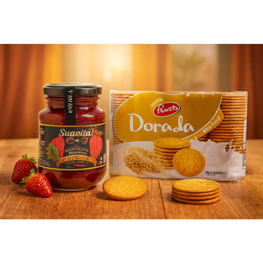 Galletas María Doradas + mermelada extra de fresa - Miniatura 4