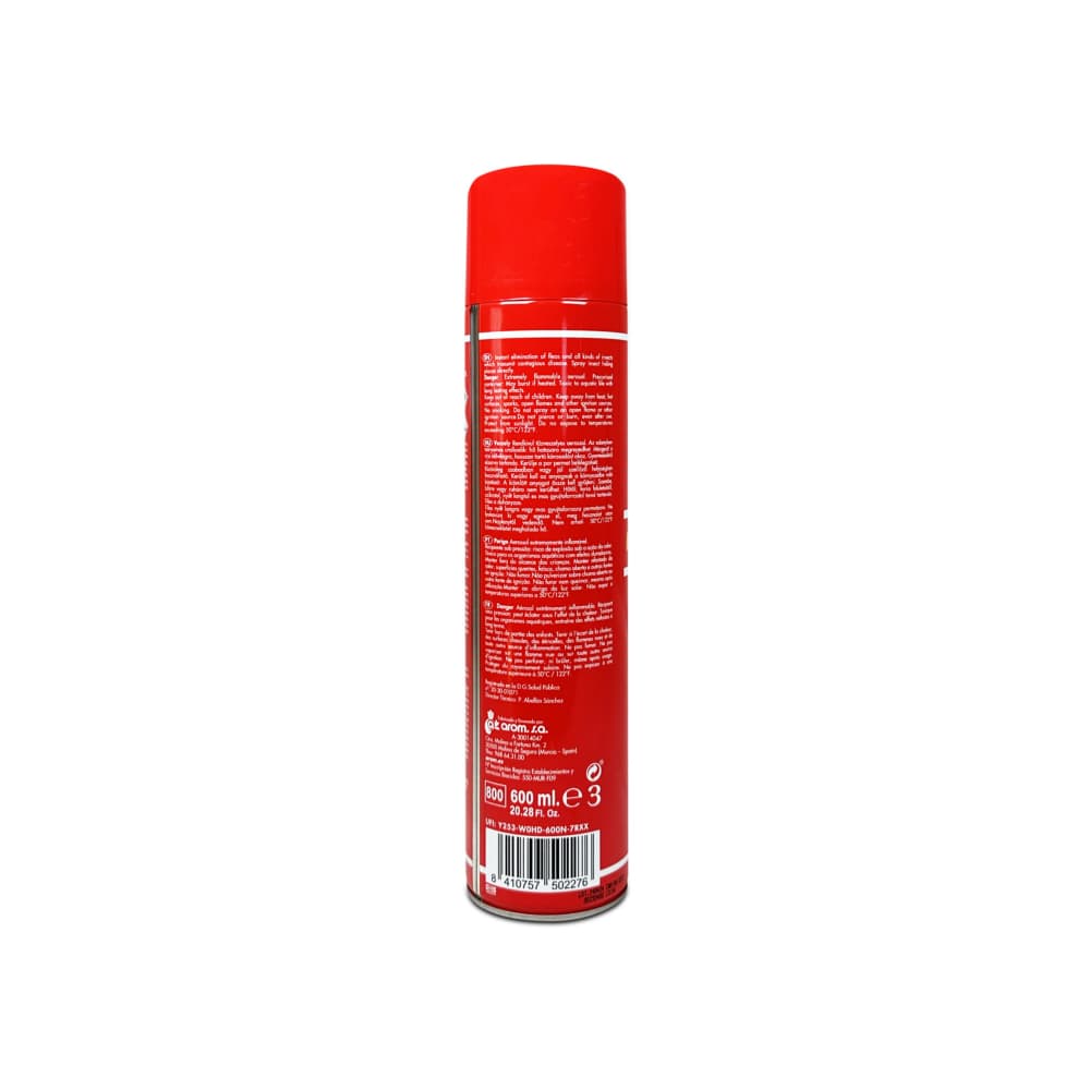 Insecticida aerosol multi insectos Rojo Arrixaca (600 ml) - Miniatura 2