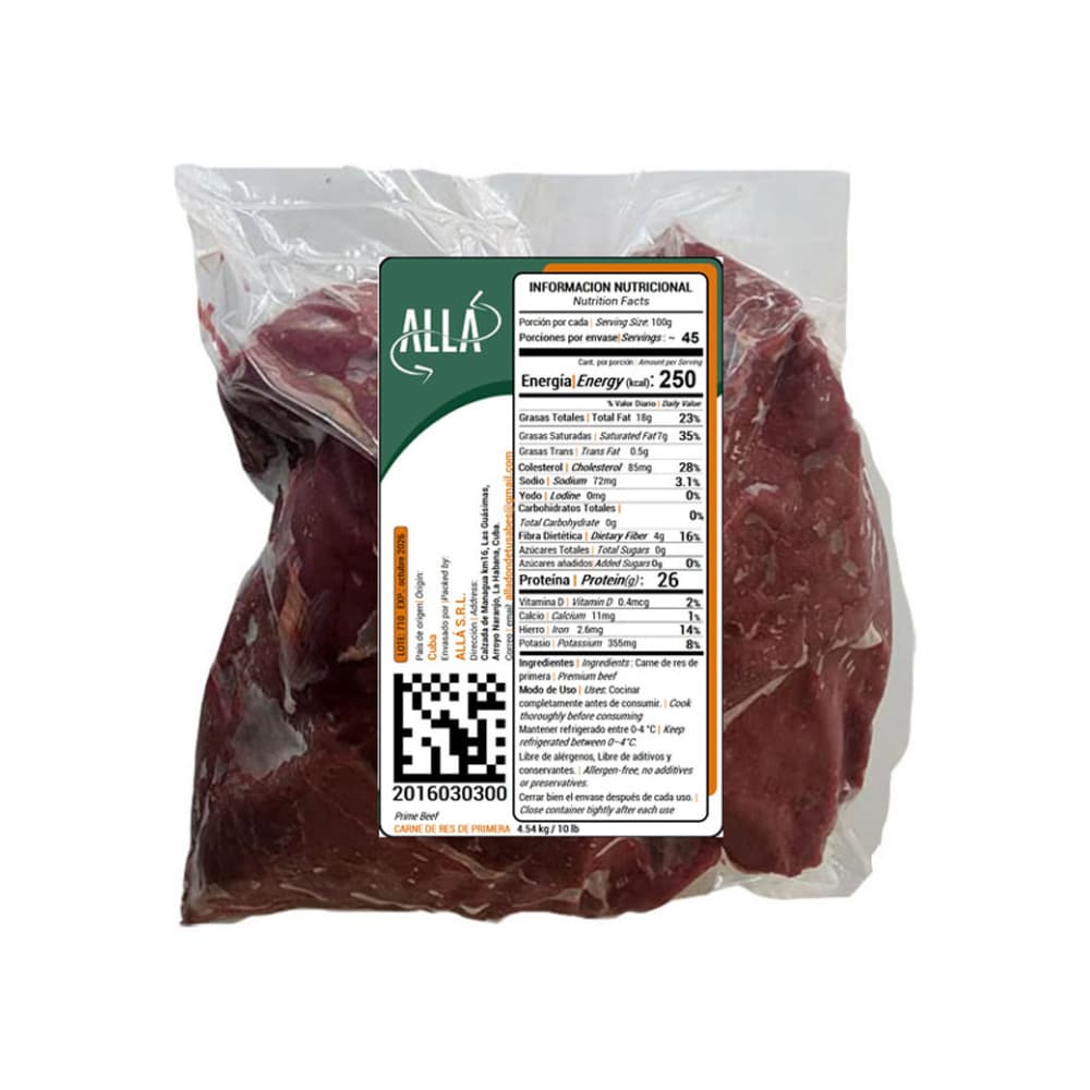 Carne de res de primera ALLÁ (4.54 kg / 10 lb) - Miniatura 3