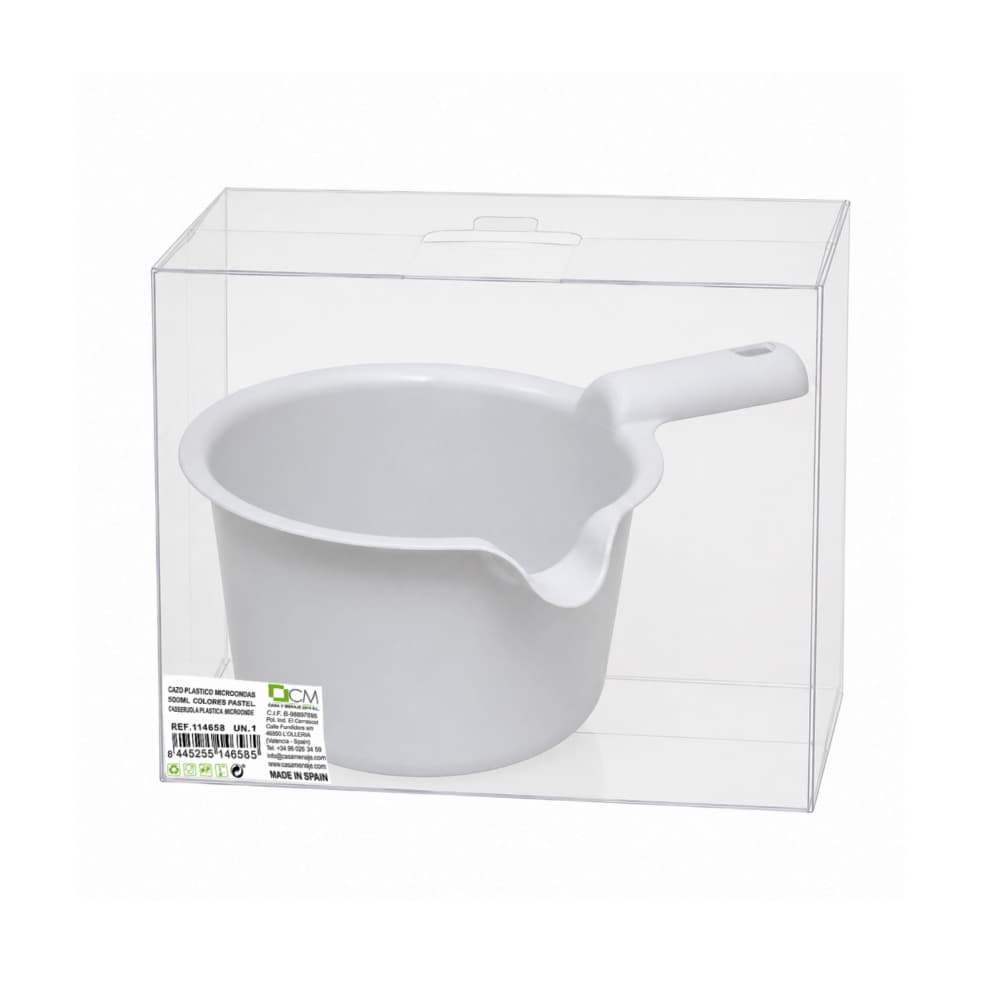 Cazo plástico para microondas color gris 500 ml Casa y Menaje - Miniatura 4