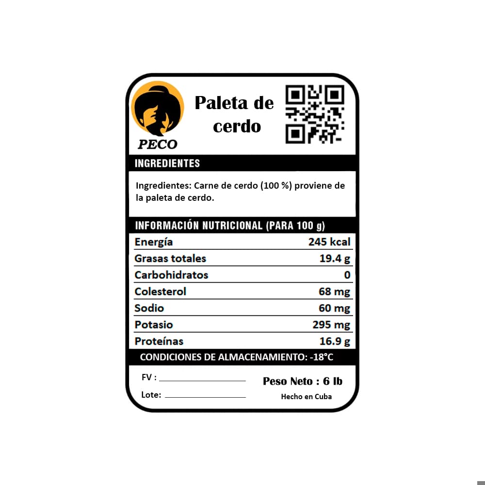 Paleta de cerdo Peco (2.72 kg / 6 lb) - Miniatura 3