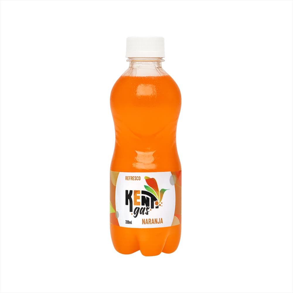Refresco gaseado de naranja Kenti (24 x 330 ml) - Miniatura 2