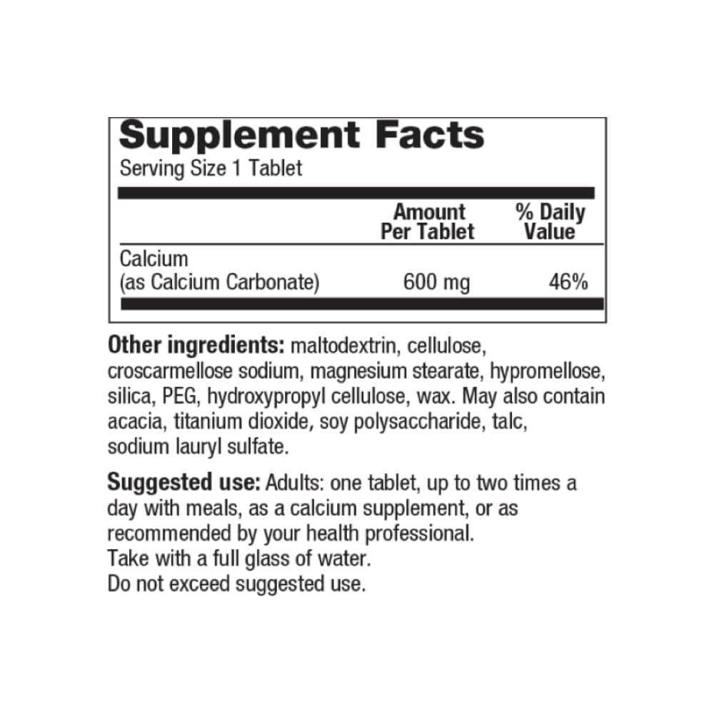 Calcio 600 mg Gericare (60 tabletas) - Miniatura 2