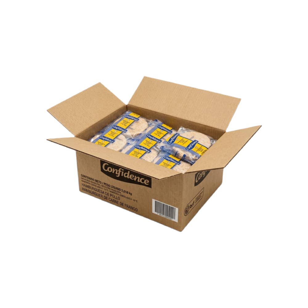 Caja de hamburguesas de pollo Confidence (36 x 56 g) - Miniatura 2